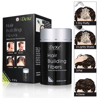 Dexe Hair Building Fibers Concealer Powder Hair Thickening Fiber for Men and Women Hair Loss