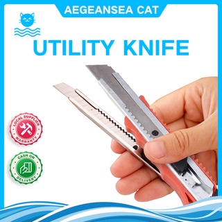 Stainless Steel Utility Knife Student Utility Knife Office Telescopic Knife Good Quality
