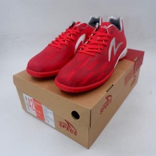 Futsal Shoes SPECS ACC LIGHTSPEED II PRO IN RED SILVER 401145 Ori - 44 (1)