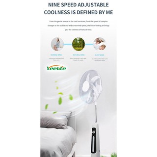 ORIGINAL Yeelite 16 Inches 12V DC Solar Fan Solar Powered AC DC Rechargeable Fan CASH ON DELIVERY!