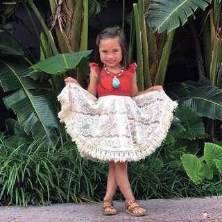 ✻✾✉❤XZQ-Toddler Baby Girl Kid Moana Costume Polynesian Fancy