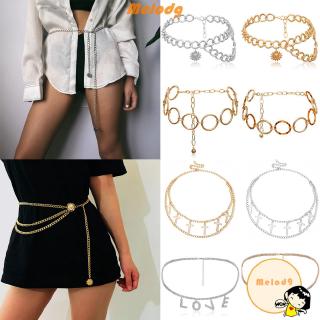 MELODG Alloy Gold Silver Color No Piercing Body Chain