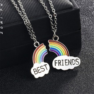 [ZOMI] Friendship Rainbow Vignette Animation Necklace For Couple Or Best Friends