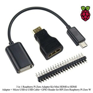 3-in-1 Raspberry Pi Zero Adapter Kit