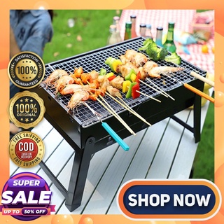 In stock kitchen Original Portable Stainless Steel Barbeque Grill Pits Foldable Barbeque Charcoal Gr