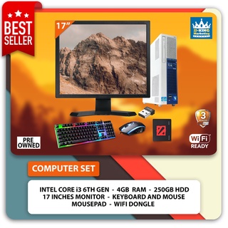 ☽Intel Core i3 / 4gb Ram / 250gb HDD / 17 inches Monitor / Keyboard and Mouse / Computer set package