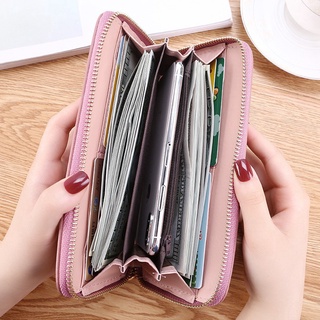 Women PU Leather Long Zip Purse Ladies Card Holder Case Clutch Phone Coin Wallet (9)