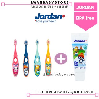 JORDAN Berus Gigi Step 2 - Soft | Jordan Step 2 Toothbrush With 75g Toothpaste( SOFT) Yt8V