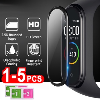 Screen Protector For Mi Band 4 5 6 Protective Film For Xiaomi Band 5 Bracelet Glass Film For Mi Band 6 Full Cover Screen Protective Case