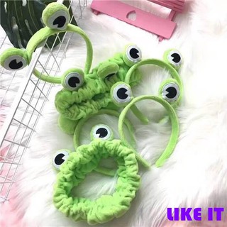 Xy Cute Green Frog Hairband Hair Hoop Wash Face Hair Band (1)