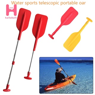 2pcs Canoeing Kayak Paddles Adjustable Rubber Dinghy Inflatable Boat Oars Yellow HE
