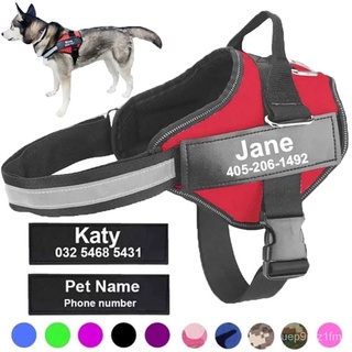 Dog Harness NO PULL Reflective Breathable Adjustable Pet Harness For Dog Vest ID Custom Patch Outdoo