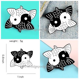 Koi Fish Metal Enamel Brooch Pin Badge Koinobori (7)