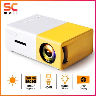 YG300 HD Portable Projector 1080P Led Home 600 Lumens Mini Portable Projector