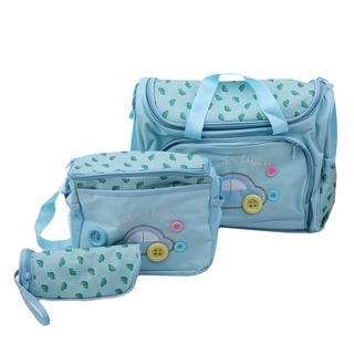 Baby Nappy Changing Bag Mummy Shoulder Handbag Diaper Mat Bottle Bag