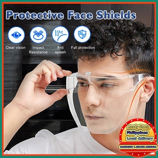 Acrylic Full Face shield Anti-dropping & Dust-proof Oversized Protective Mask Eye Sheilds