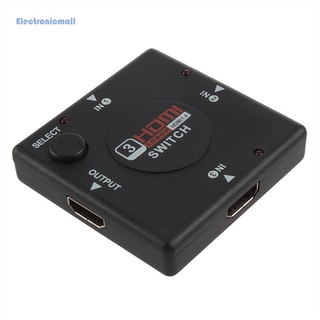 【Ready Stock】✣♟﹉✍ELE high-quality HDMI 3 Input 1 Output Switch Hub Switcher Splitter Box Port for HD