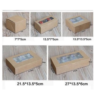 270x135x60mm Retro Mini Kraft Paper Box,DIY Wedding Gift Favor Boxes,Party Candy Box,Cake Box
