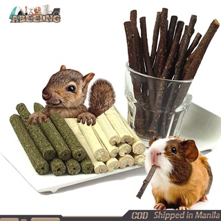 100g Hamster Rabbit Squirrel Chew Stick Teeth Grinding Sweet Bamboo Apple Branch Grass Stick