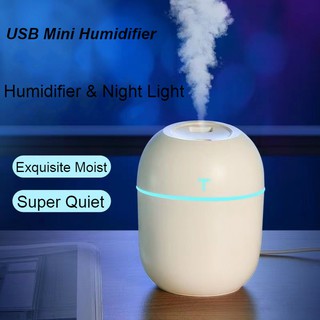 250ML Mini Portable USB Air Humidifier Home Essential Oil Diffuser USB Fogger Mist Maker with LED