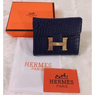 ORG HERMES TOP GRADE FASHION SHORT WALLET WITH BOX