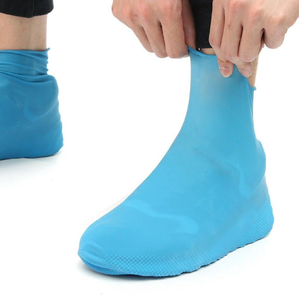 [Ready Stock] 1 Pair Anti-Slip Waterproof Reusable Sock Covers Silicone Snow Shoe Rain Boot (7)