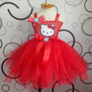 Hello Kitty Tutu Dress for Baby Girl Birthdays/Costume