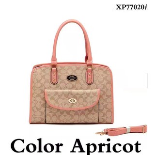 American Coach Simple shoulder bag Inclined handbag women's Leather handbag Bags #XP77020 (4)