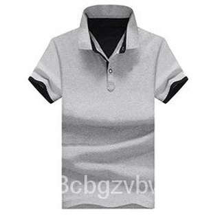new summer short sleeves polo shirts Men's clothing coat lapel cotton Plain t-shirts for men DLlv1