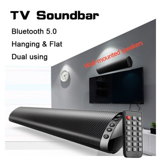 ✨PROMO✨Wall Mounted Sound Bar 20W Bluetooth 5.0 TV Soundbar Wireless Speaker Stereo Home Theater Hifi Column Surround (1)