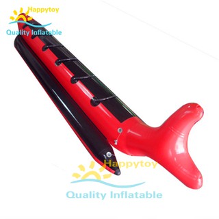 Hot selling original customized PVC 8-seat shark red inflatable banana boat