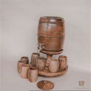 Standing Wine Barrel Set by The Dutung Project