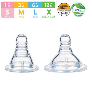 Baby Milk Bottle Nipple Replacement Standard/Wide/S/M/L/Y