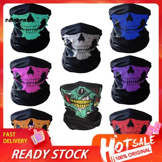 QX❅ Fashion Skull Outdoor Cycling Anti-UV Face Neck Cover Gaiter Balaclava Scarf Hat