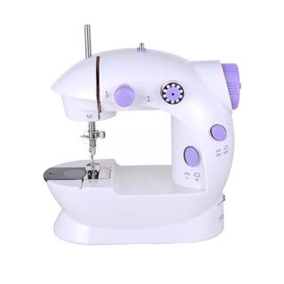 Sewing Machine with Foot Pedal (White/Lavender)