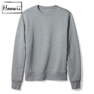 HOOWII 12 Colors Unisex Plain Pullover Sweater for Men Women