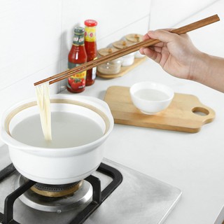 Household Tableware Long Fried Wood Chopsticks Noodle Chopsticks 38CM (7)