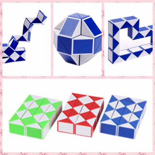Snake Speed Cube, Puzzle Fidget Cube Toy Twisty Puzzle Twist Magic Ruler Cube