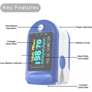 2022JYL Portable Finger Pulse Oximeter Oxygen Saturation Blood Oxygen Monitor Finger Clip Heart Rate (5)