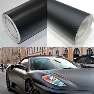 30*152cm Matte Black PVC Vinyl Film Wrap Car DIY Sticker Vehicle Decal (1)