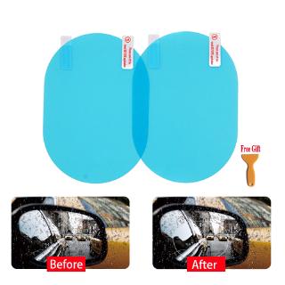 2Pcs Clear Car Rear Mirror Protective Film Anti Fog and Rainproof Rear View Mirror Protective Film