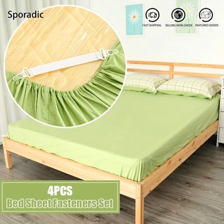 Sporadic 4pcs/set Bed Sheet Mattress Grippers Clip Holder Fasteners Elastic Set