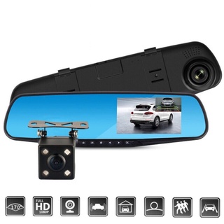 【Ready Stock】◈◎A70 HD Rearview Mirror Dash Cam dashcam Car DVR Camera