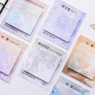 Cute Planets Creative Memo Pad Sticky Notes Memo Notebook Stationery Note Paper Stickers Office School Supplies