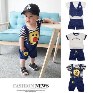 OneMore Kids Terno Cotton Korean Fashion Style High Quality Boys Terno Set (1)
