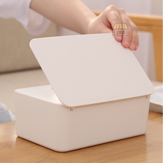 Tissue Box Mask/Wet Wipes Box Storage Box with Lid Multifunctional Dustproof