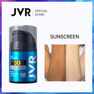 JVR Sunscreen For Men SPF30 Sunblock 50g Skin Protection Face Whitening Cream Niacinamide Body Skincare Beauty