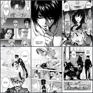 Manga panels for manga wall