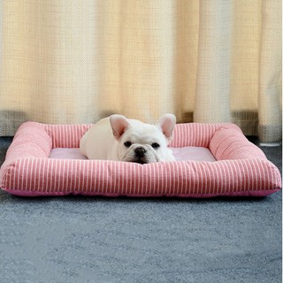 【Ship in 48H】Pet Dog Mat Bed Thicken Cooling Mat Puppy Dog Beds Soft Kennel Silk Sleeping Mat Bed