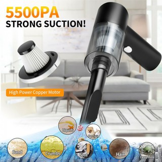 【COD】Cordless Portable Car Vacuum Cleaner 4500Pa Handheld Vacuum Cleaner Wet&Dry Vacuum for Home (1)